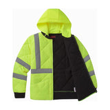 GSS Class 3 Diamond Quilted Parka with Cotton Feel Waffle Fabric Lining and Two Outer Pockets - 8031 Series