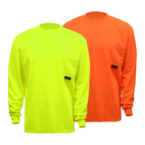 GSS Moisture Wicking Long Sleeve Safety T-Shirt with 1 Chest Pocket - 5503/5504 Series
