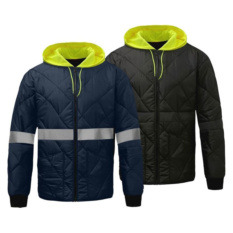 GSS Non-ANSI Diamond Quilted Parka with Cotton Feel Waffle Fabric Lining and Two Outer Pockets - 8032/8033 Series
