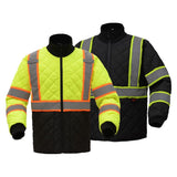 GSS Class 3 Two Tone Quilted Jacket with Thermal Knit Backing and Slash Pockets - 8007/8009 Series