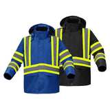 GSS FR Waterproof Flame Resistant Insulated Jacket with Detachable Hood and Two Lower Cargo Pockets - FR6010/FR6011 Series