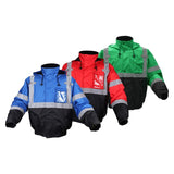 GSS Non-ANSI Multi Color Waterproof Bomber Jacket with Black Bottom and 5 Pockets - 8013/8014/8016 Series