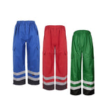 NON-ANSI Multi Color Premium Rain Pants With Black Bottom (6813/6814/6816)