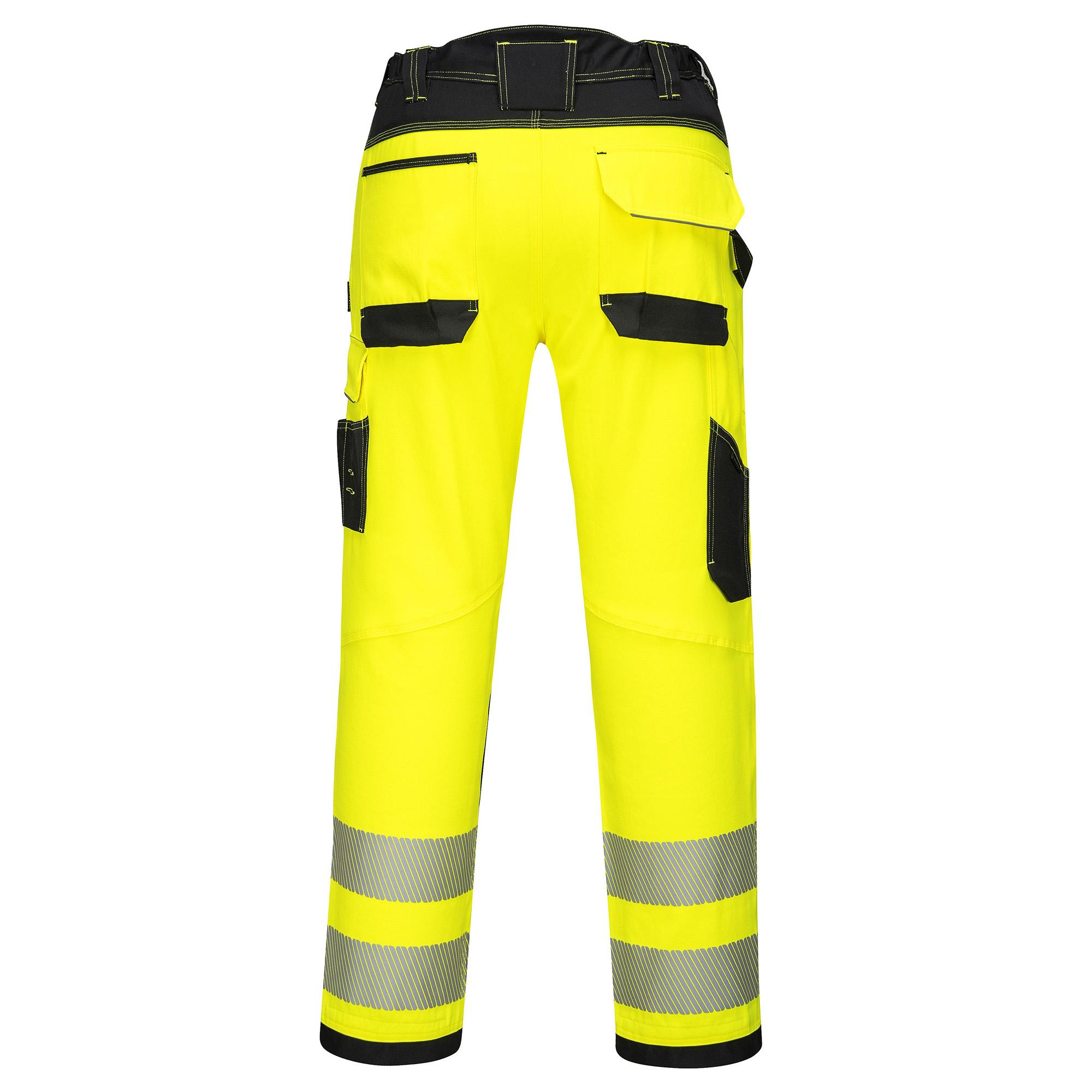 Portwest PW340 Hi-Vis Cargo Pants - Yellow