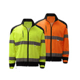 Premium Class 3 Zipper Windbreaker Jacket With Black Bottom (7503/7504) - DISCONTINUED