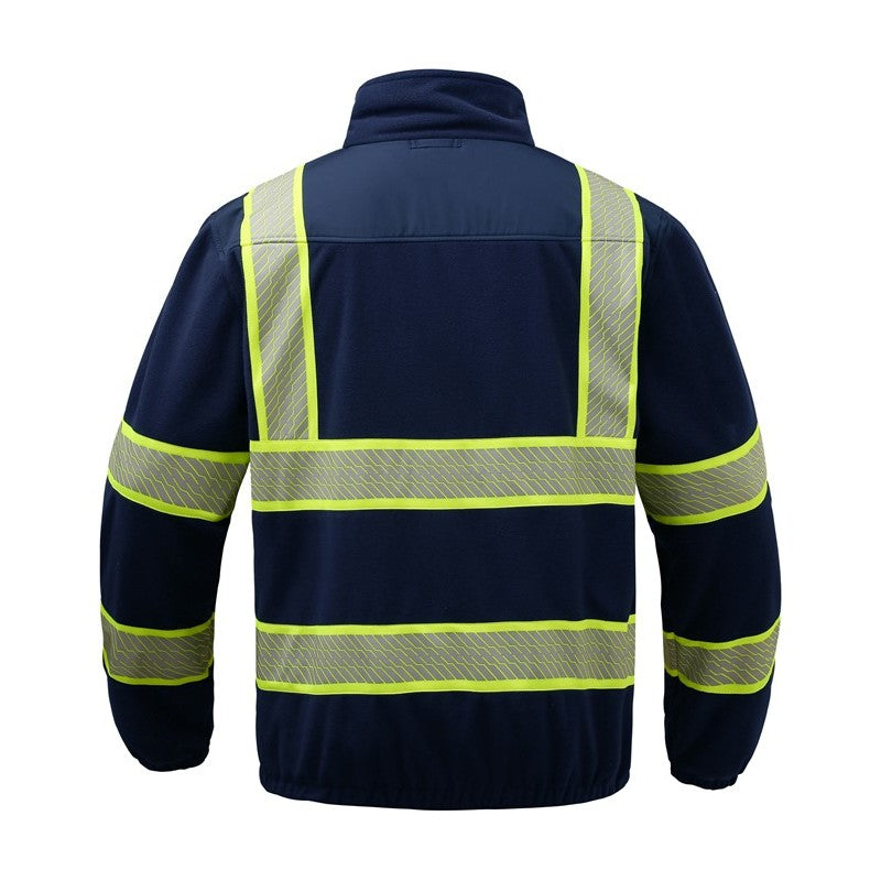 GSS Onyx Enhanced Visibility Fleece Full Zip Sweatshirt with 6 Pockets - 7552 Series