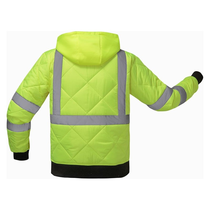 GSS Class 3 Diamond Quilted Parka with Cotton Feel Waffle Fabric Lining and Two Outer Pockets - 8031 Series