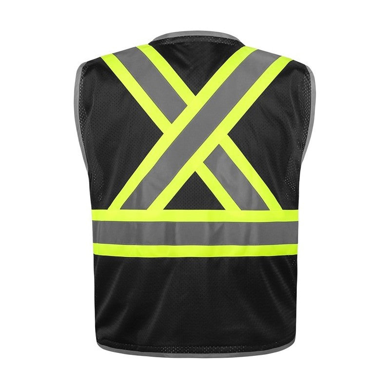 gss safety vest 1615, with x cross on back