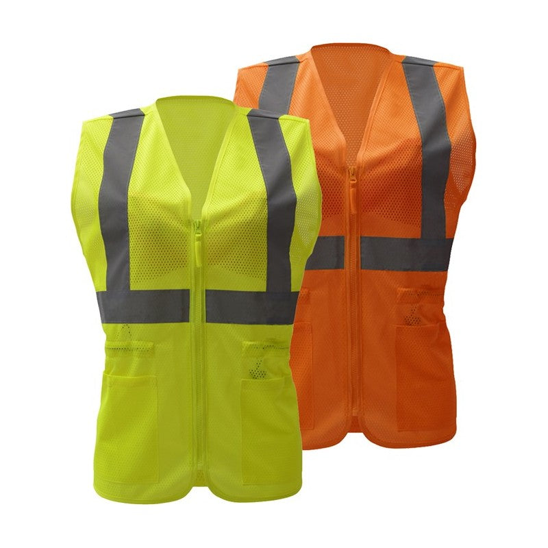 gss orange safety vest 7804 and lime safety vest 7804