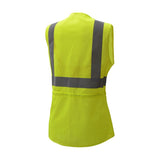 backside of gss safety lime safety vest 7803 