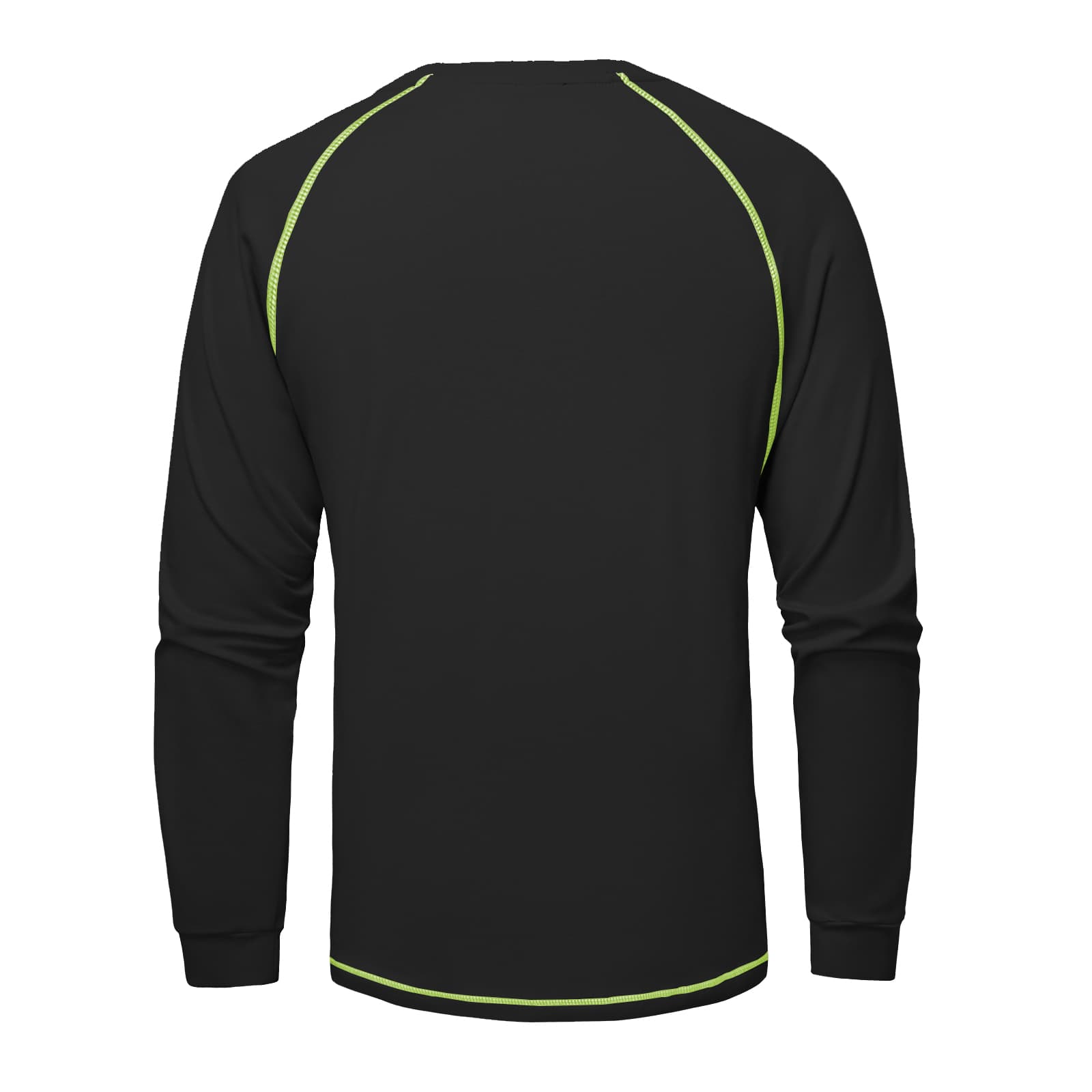 Back view of the HivisPro FRL2013 black flame resistant shirt