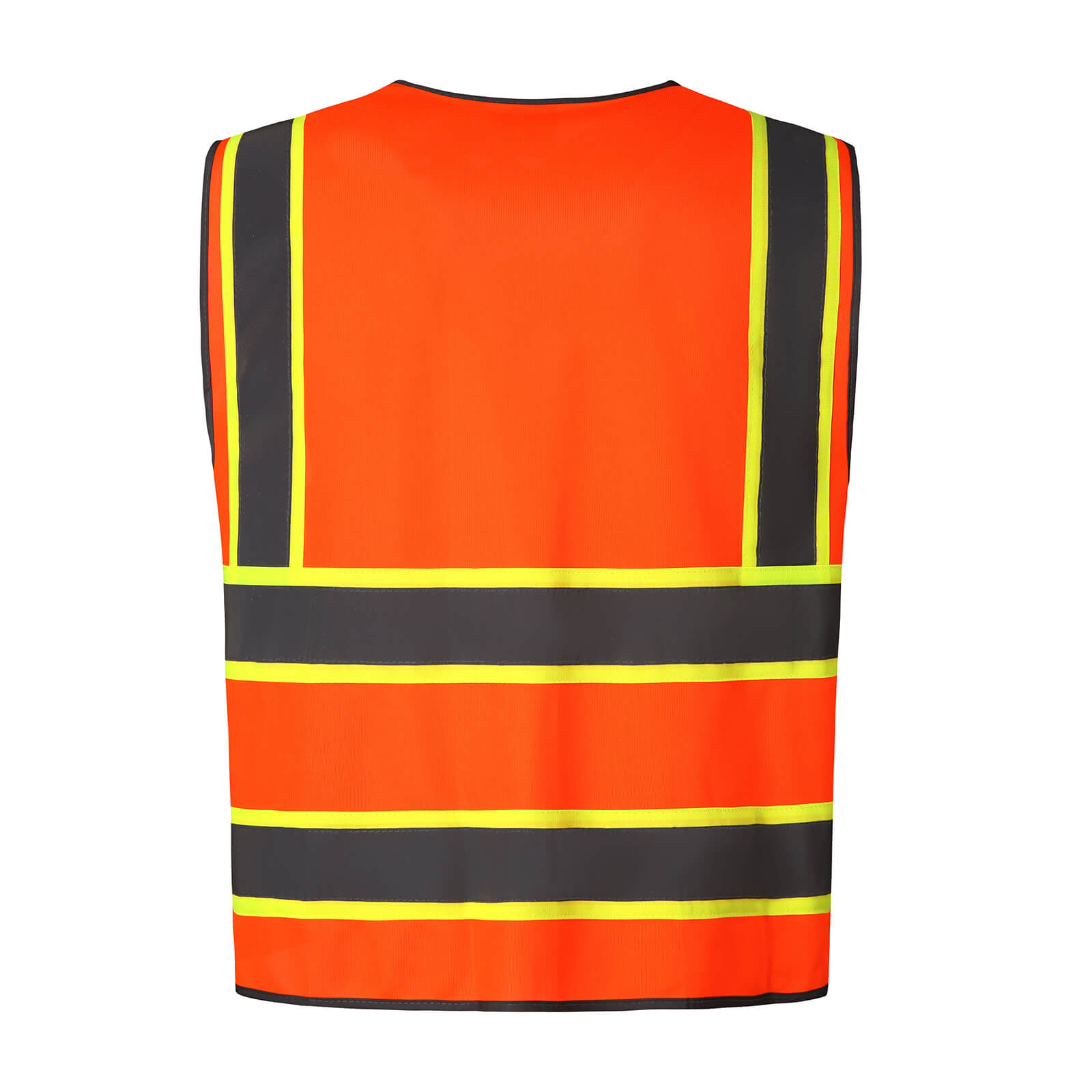 HivisPro Reflective Safety Vest | ANSI Class 2 Certified Hi-Vis Work & Play Vest with Pockets (V104)